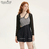 泳衣女款 女士成人泡温泉绝美游泳装 高级感连体裙式 遮肚显瘦平角裤