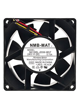 全新NMB 3615RL-05W-B57 DC24V 0.73A 9038 施耐德变频器散热风扇