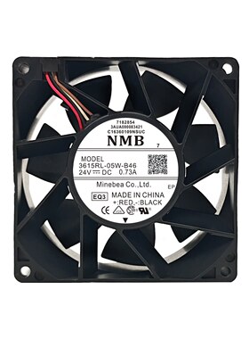 全新NMB 3615RL-05W-B46 DC24V 0.73A 9038 施耐德变频器散热风扇