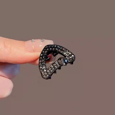 黑色水钻蝴蝶结小号抓夹刘海夹