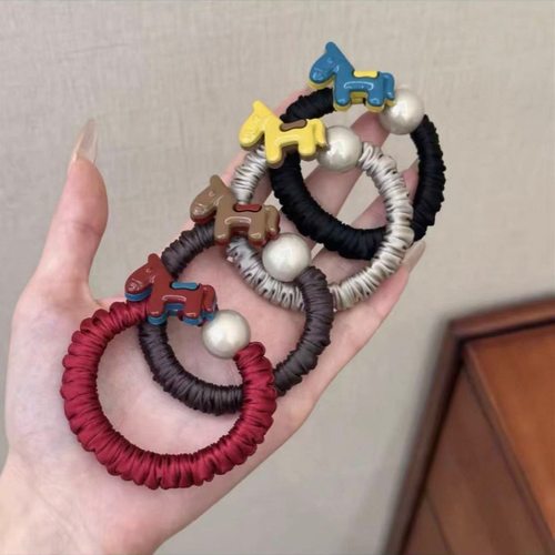 新年小马珍珠无痕高弹不伤发发圈