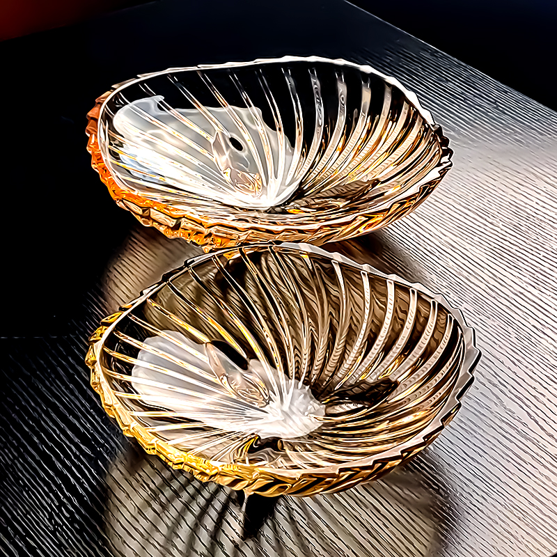 2025新款水晶玻璃沙拉碗水果精致