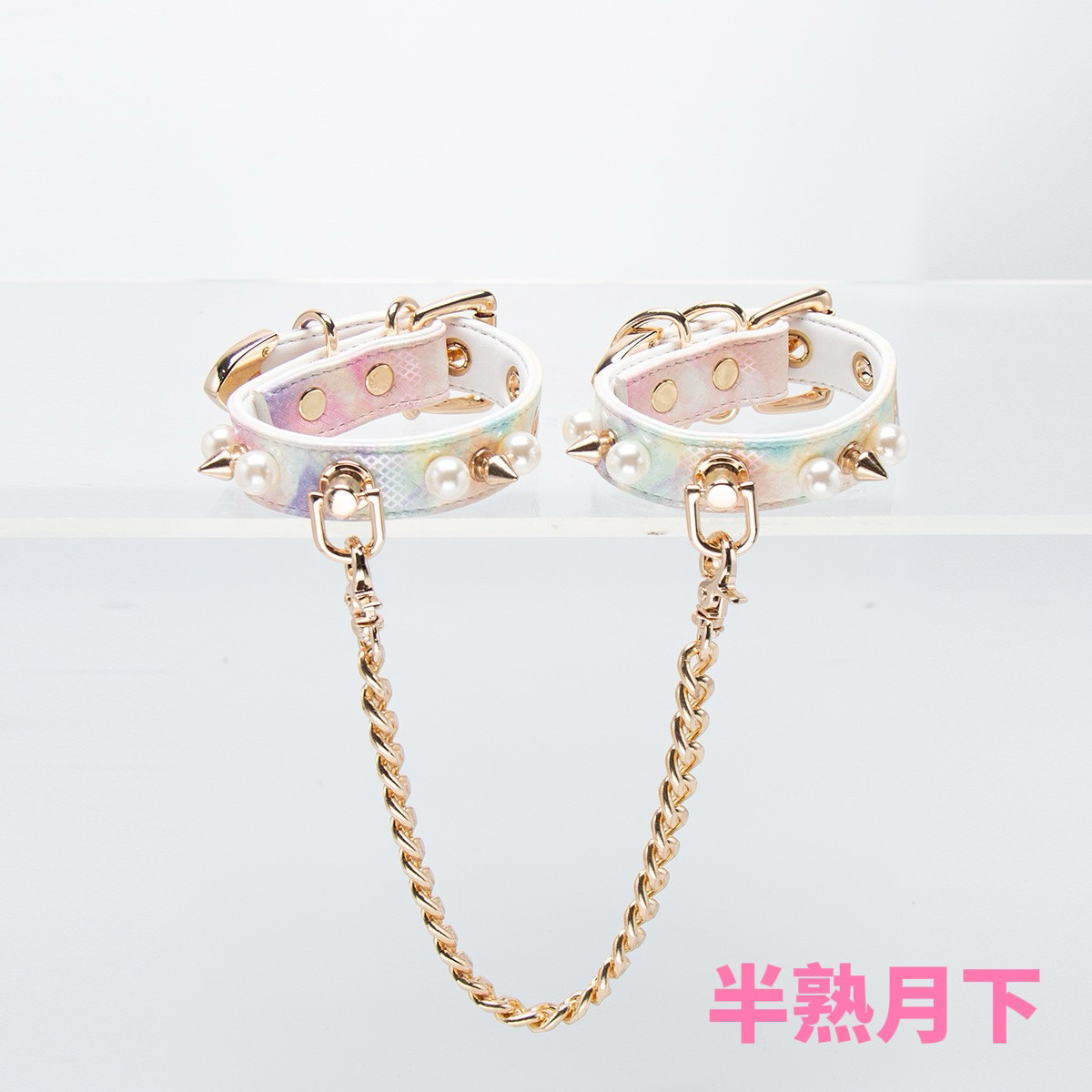 蛇纹烫金手环手链puppy小众亚文化手作手环可配链