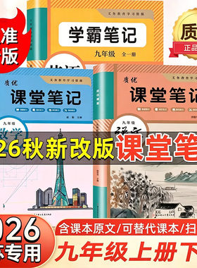 2026新版江苏专用九年级笔记上下