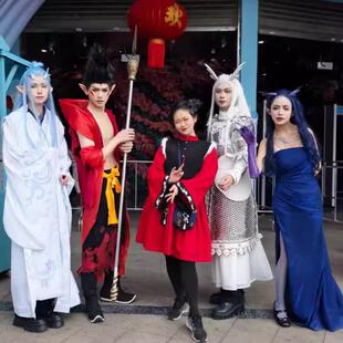 哪吒闹海COS服装成人敖丙李靖演出服出租假发乾坤圈龙角漫展服饰