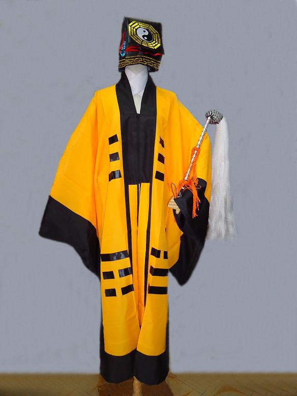 出租道士服装拂尘道服法衣/道袍 太极 八卦衣 八卦经衣 黄桃木剑图片