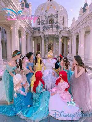 在逃灰姑娘生日聚会派对公主裙