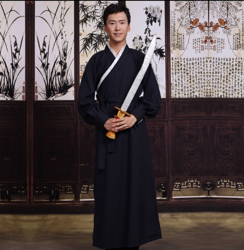 上海古代书生侠客平民演出服出租刺客黑衣人仙侠古族租赁汉服男装
