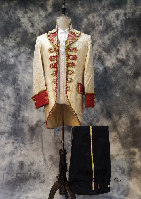 欧洲男士宫廷装出租王子绅士礼仪服装/舞台演出服国王大臣演出服