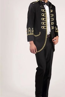 欧洲宫廷服出租宫廷男装司仪主持礼服皇帝的新装课本剧表演服租赁