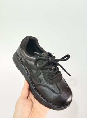 美相随女鞋真皮软底妈妈鞋舒适不累脚中老年皮鞋厚底防滑四季单鞋
