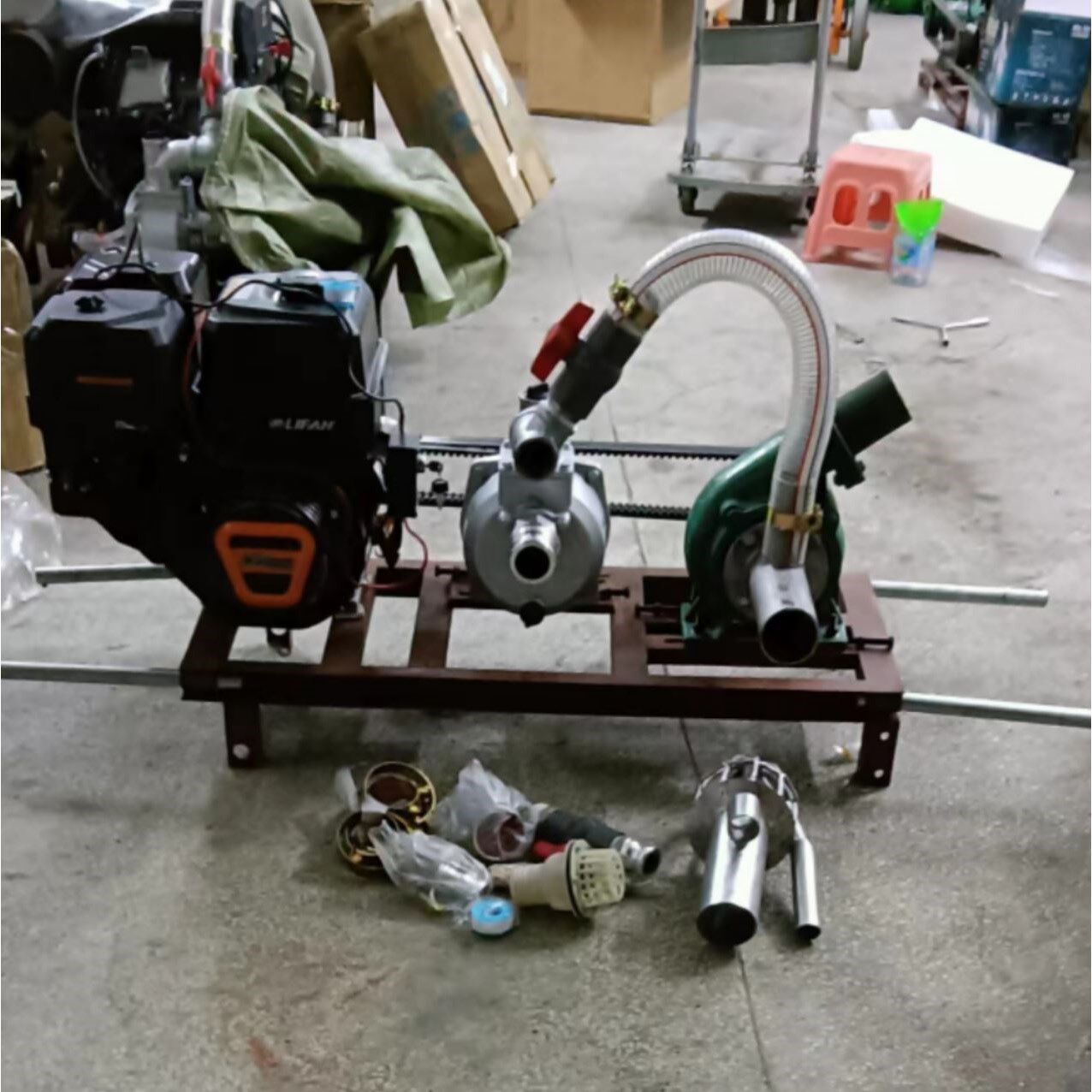 河道27匹30匹32匹38匹16匹18匹24匹小型静音抽沙机双缸可移动泥浆