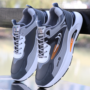 皮面防水运动鞋 新款 潮流百搭男士 休闲鞋 秋冬季 防滑耐磨跑步鞋 男鞋