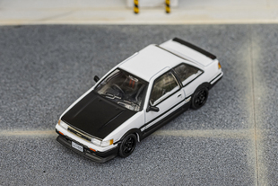 GCD 合金DCT 丰田AE86 黑白黑盖 汽车模型