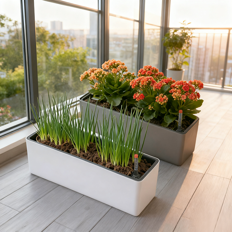 长方形花盆阳台专用种植箱种花种菜盆草莓盆窄长条型自吸水加厚款,鲜花速递/花卉仿真/绿植园艺,花盆,淘宝优惠券,粉丝福利购,淘宝优惠卷