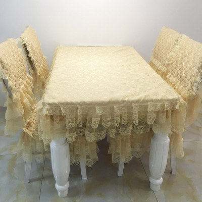 桌布艺餐桌茶几长方形田园现代椅套椅垫套装椅子套罩台布定制包邮