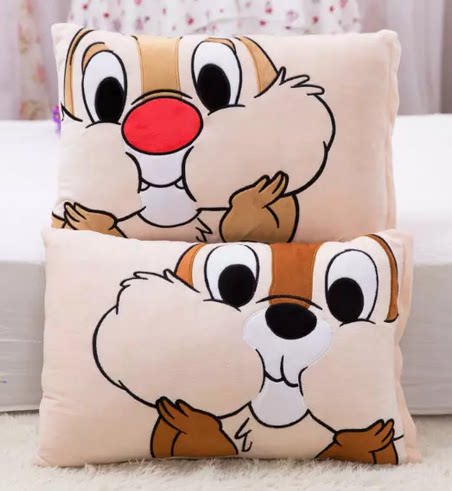 【68包邮】奇奇蒂蒂松鼠兄弟花栗鼠 卡通单人枕套
