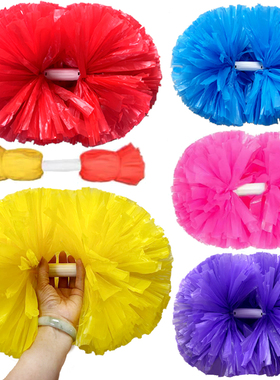 啦啦队彩球舞蹈手花啦啦花球拉拉队彩球学生广场舞手摇拿亚光花球