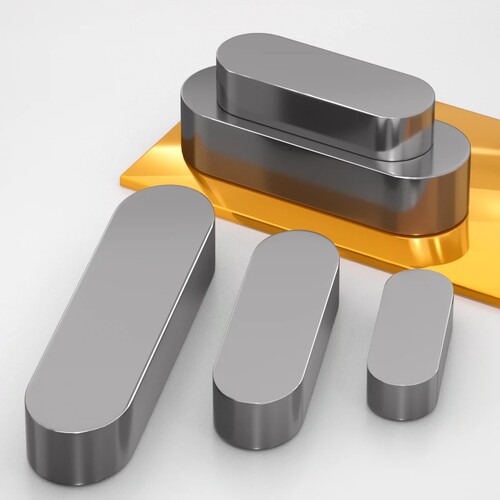 A3钢平键圆角A型方键GB1096A平键销键槽方料条M40M36M32M28M25M20