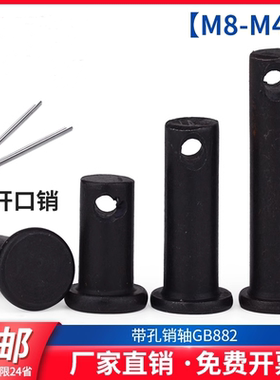 GB882销轴/平头带孔销定位销销钉Φ6/8/10/12/14/16/18/20/22M40