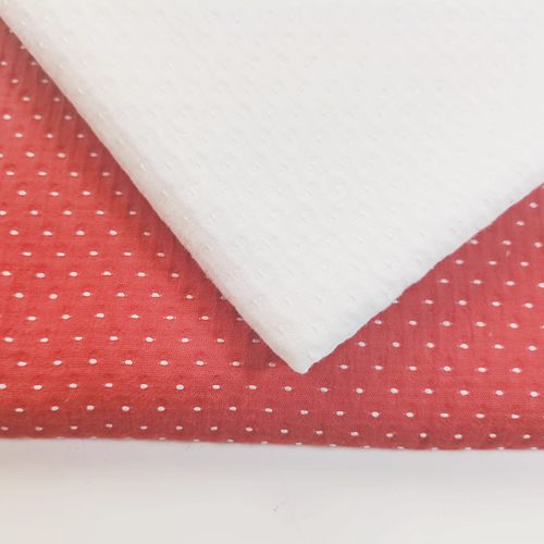 白色点点全棉面料布料