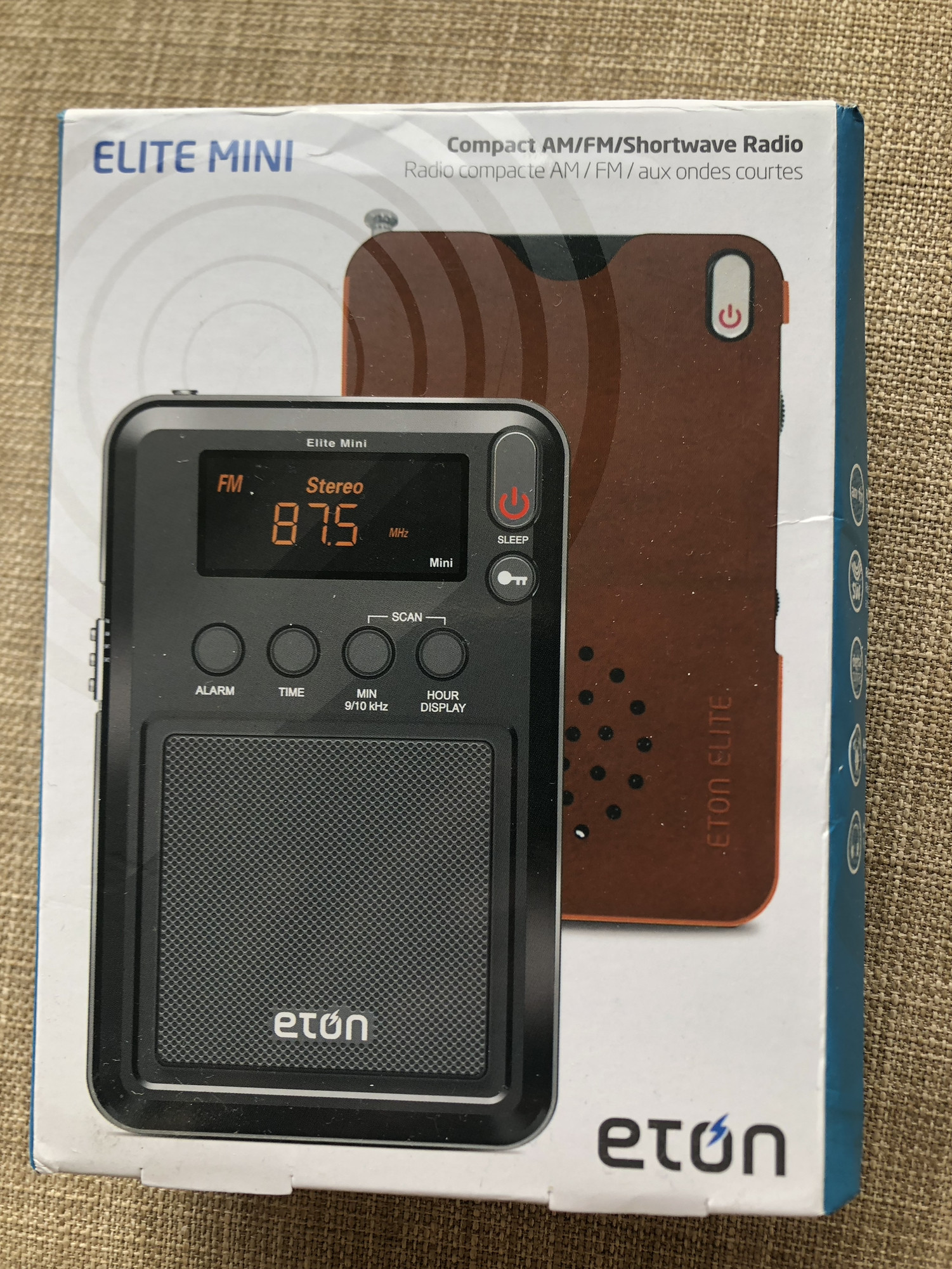 美国代购进口伊顿Eton mini袖珍收音机SW短波DSP数字调谐FM/AM/SW