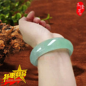 满绿通透 翡翠玉镯子 A货缅甸新坑翡翠玉镯 冰种飘花玉手镯