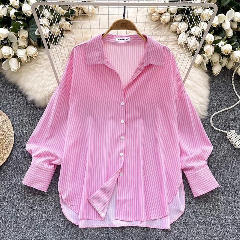 条纹法式上衣独特超好看衬衣女
