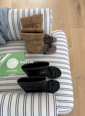 TLE MIKELIN 韩版气质套趾瘦瘦靴女2026年夏季新款内增高套筒凉靴