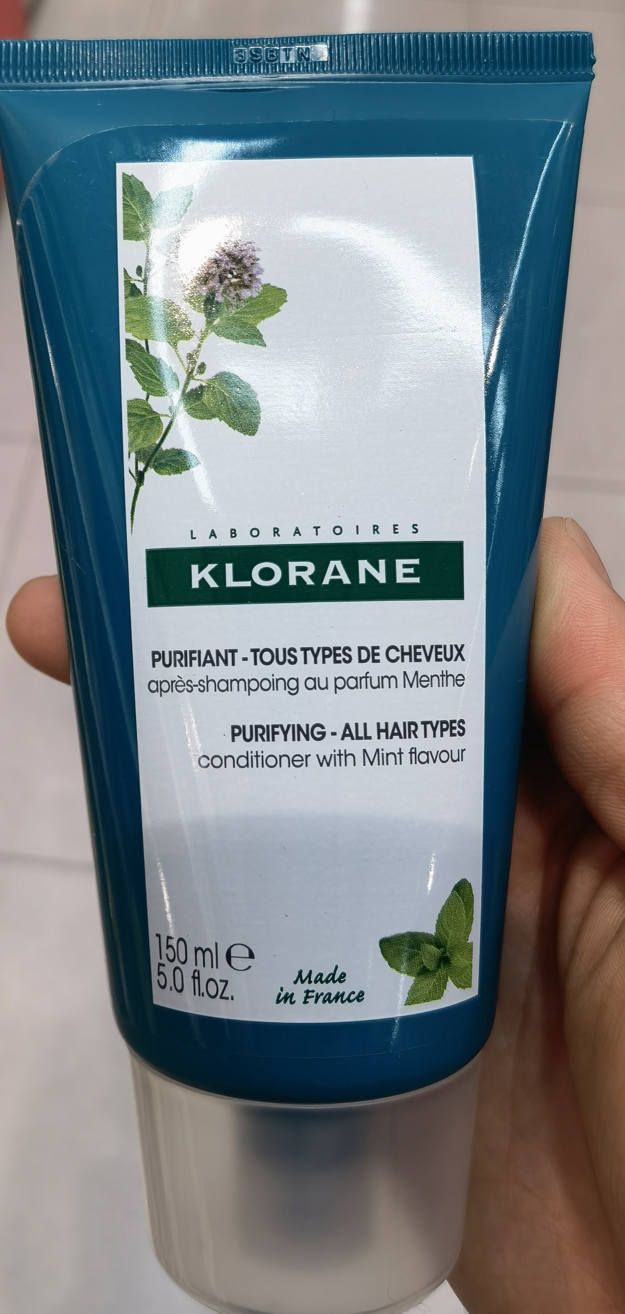 法国康如澄净护发素清爽头皮减异味发丝水润薄荷清香轻盈效期26.9