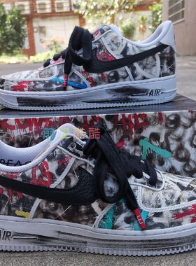 DIY球鞋定制手绘AF1空军一号权志龙2.0刮刮乐纯手工代刮服务客制