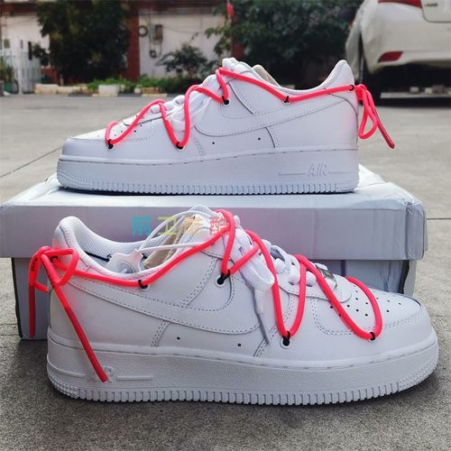 爆改球鞋af1空军一号打孔改造OW联名板鞋diy私人定制涂鸦客制手绘