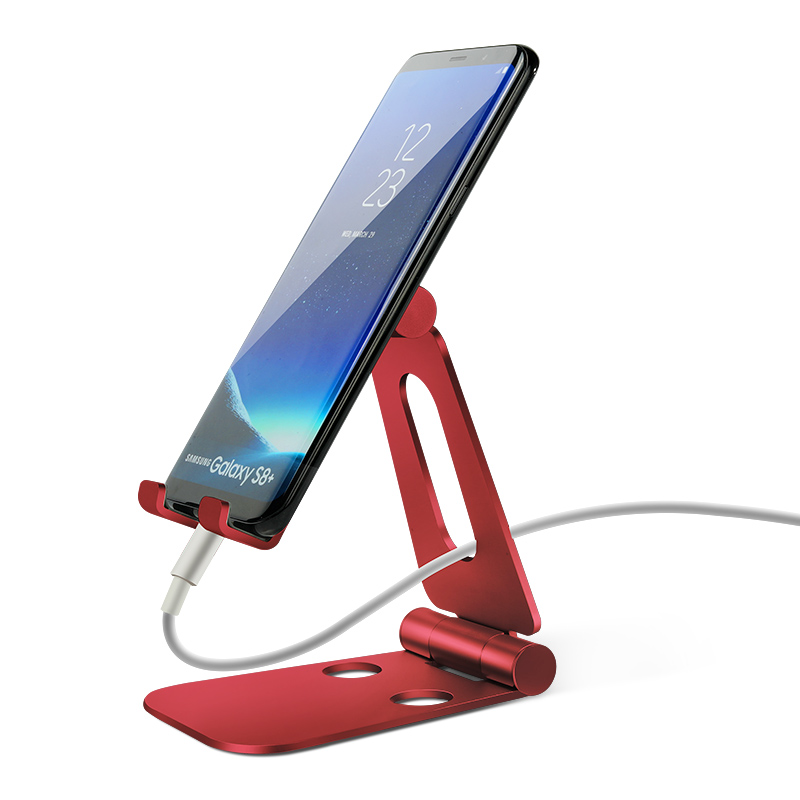 铝合金充电底座支架桌面平板苹果iphone6懒人通用手机金属折叠架