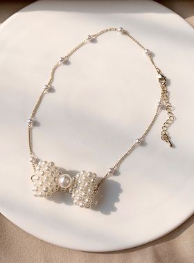 珍珠小众设计感百搭饰品吊坠项链