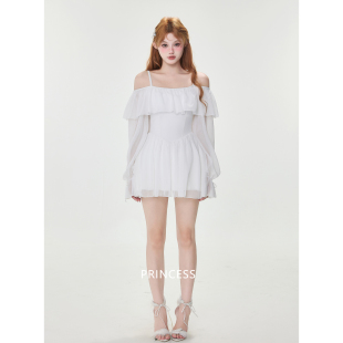 在逃公主保守泳衣女泡温泉高级感2026年新款 连体微胖遮肉女生绝美