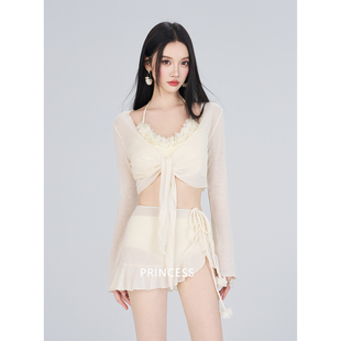 在逃公主泳衣女款泡温泉度假风比基尼分体高级感2026新款性感绝美