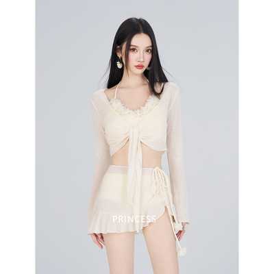 在逃公主泳衣女款泡温泉度假风比基尼分体高级感2026新款性感绝美