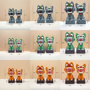 云南非遗瓦猫文创桌面摆件
