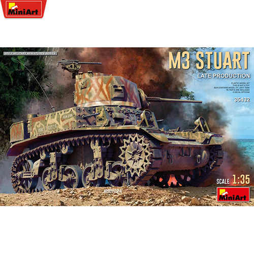 MiniArt 1/35 美国M3 斯图亚特 中型坦克 后期型 35432