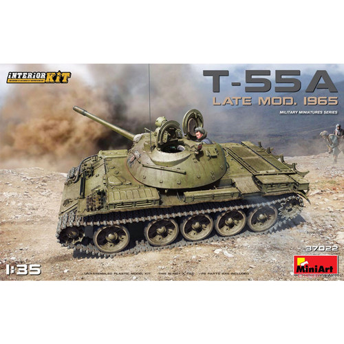 Miniart 1/35 T-55A 晚期型 1965（含内构） 拼装模型 37022