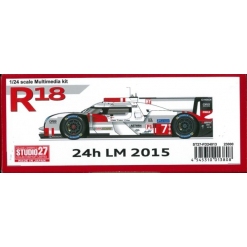 STUDIO 27 树脂金属拼装车模 1/24 Audi R18 24h LM 2015 FD24013