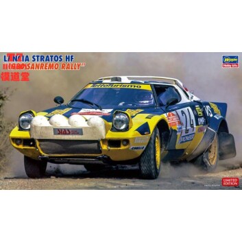 长谷川1/24拼装车模Lancia Stratos HF 1980 Sanremo Rally 20460