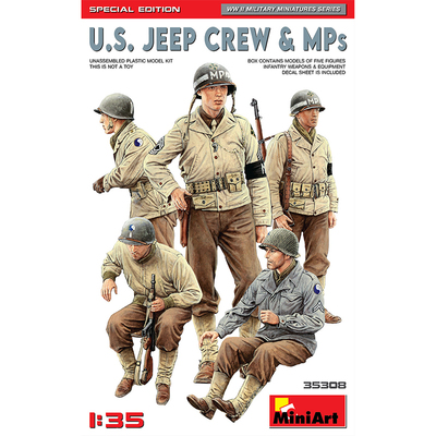MiniArt 1/35 美国吉普车乘员及MP步兵 特别版35308
