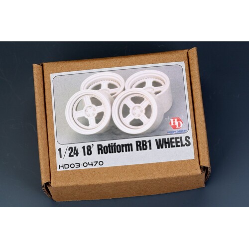 HobbyDesign 改造件 1/24 Rotiform RB1 18寸轮圈模型 HD03-0470