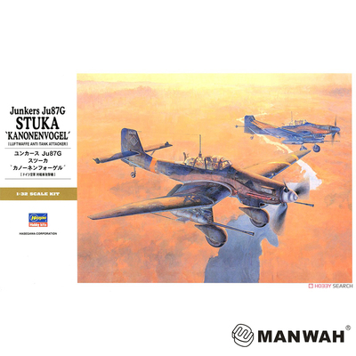 长谷川 1/32 容克Ju87G斯图卡俯冲轰炸机 08075 拼装