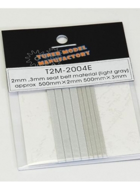 T2M改造件系列-2mm/3mm布质编织安全带 浅灰色 2004E