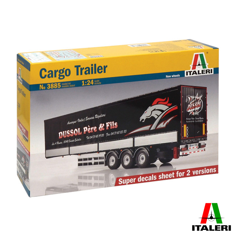 ITALERI/伊达雷利 1/24 货运挂车  3885 拼装模型