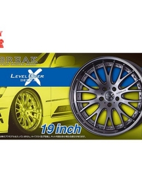 青岛社 1/24K-BREAK Level Over Delta X 19寸轮圈轮胎06115