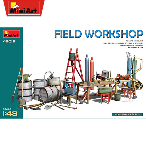 MiniArt 1/48 场景 Field Workshop''车间 49012