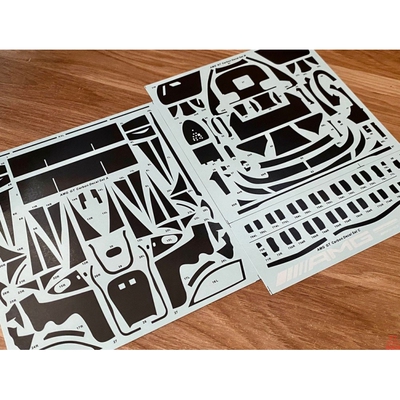 SK Decals 模型水贴 1/24 AMG GT 碳纤维水贴 配田 SKCS002